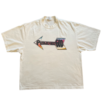 "PREPARE" DROP SHOULDER T-SHIRT