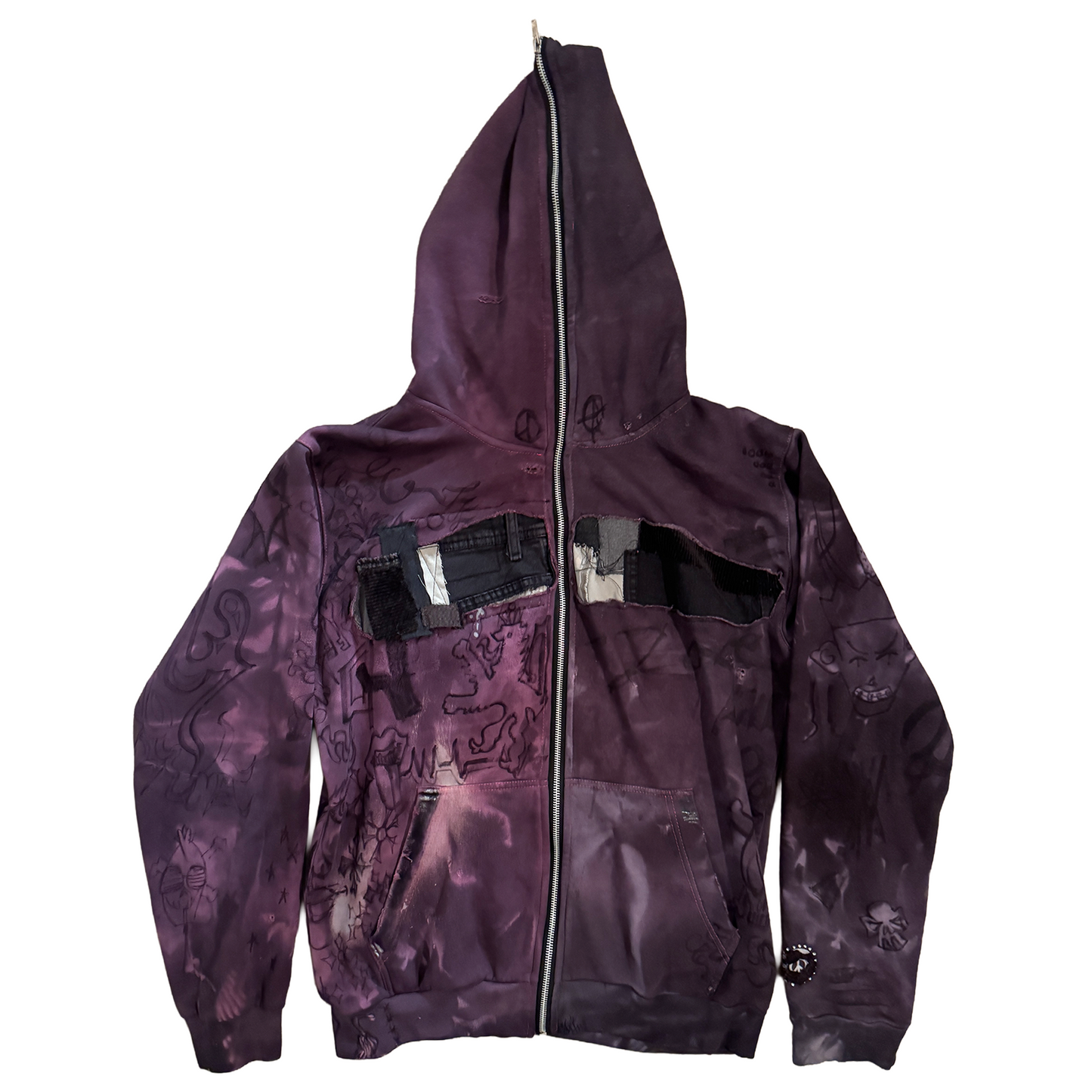 "JEAN REPAIR" ZIPUP JACKET